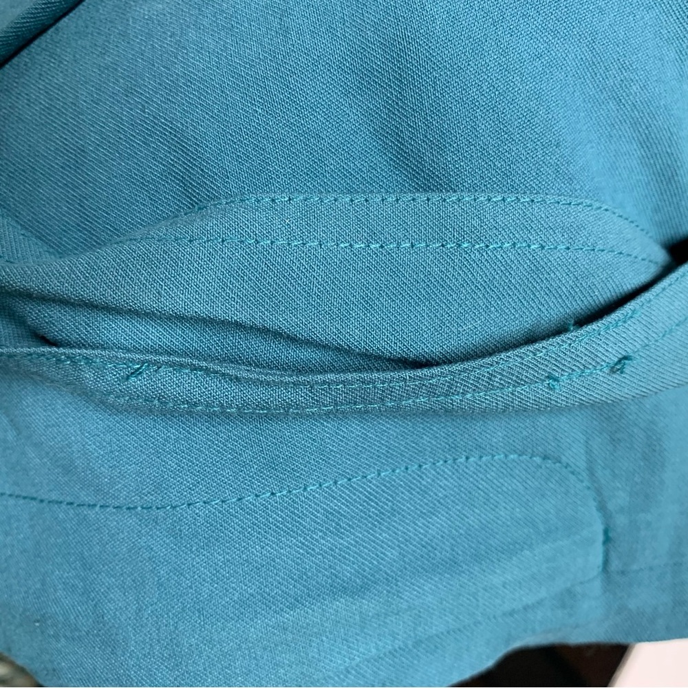 A New Day Teal Paperbag Waist Belted Shorts | High Rise Size 4 - Picture 8 of 15